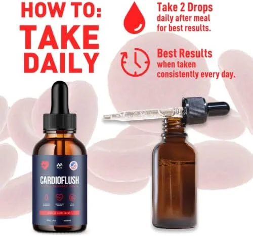How to take Cardioflush daily: one dropper under the tongue as directed