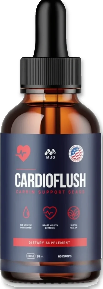 Cardioflush 1-bottle heart health drops package