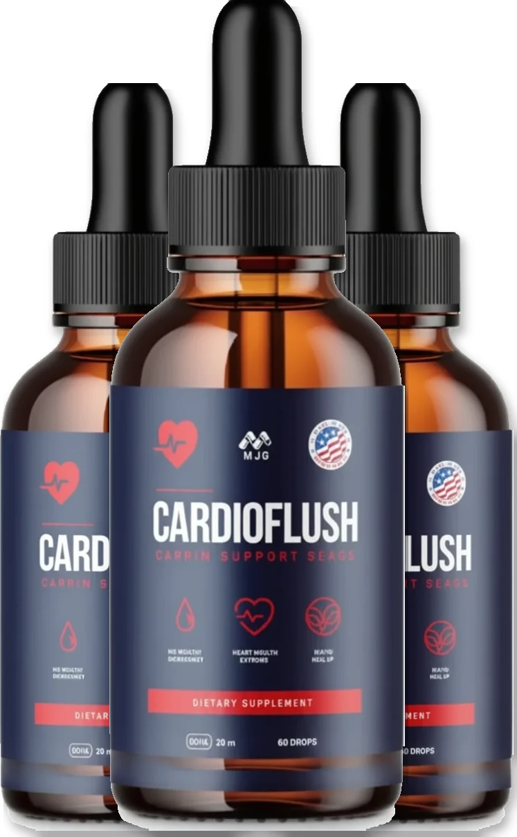 Cardioflush 3-bottle bundle that includes the free digital bonuses