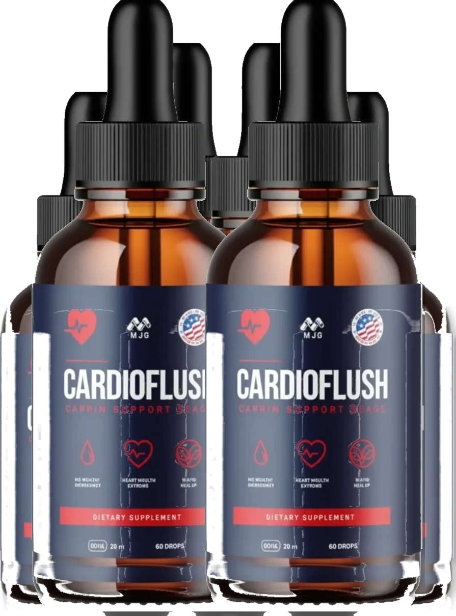Cardioflush 6-bottle best-value heart health drops package